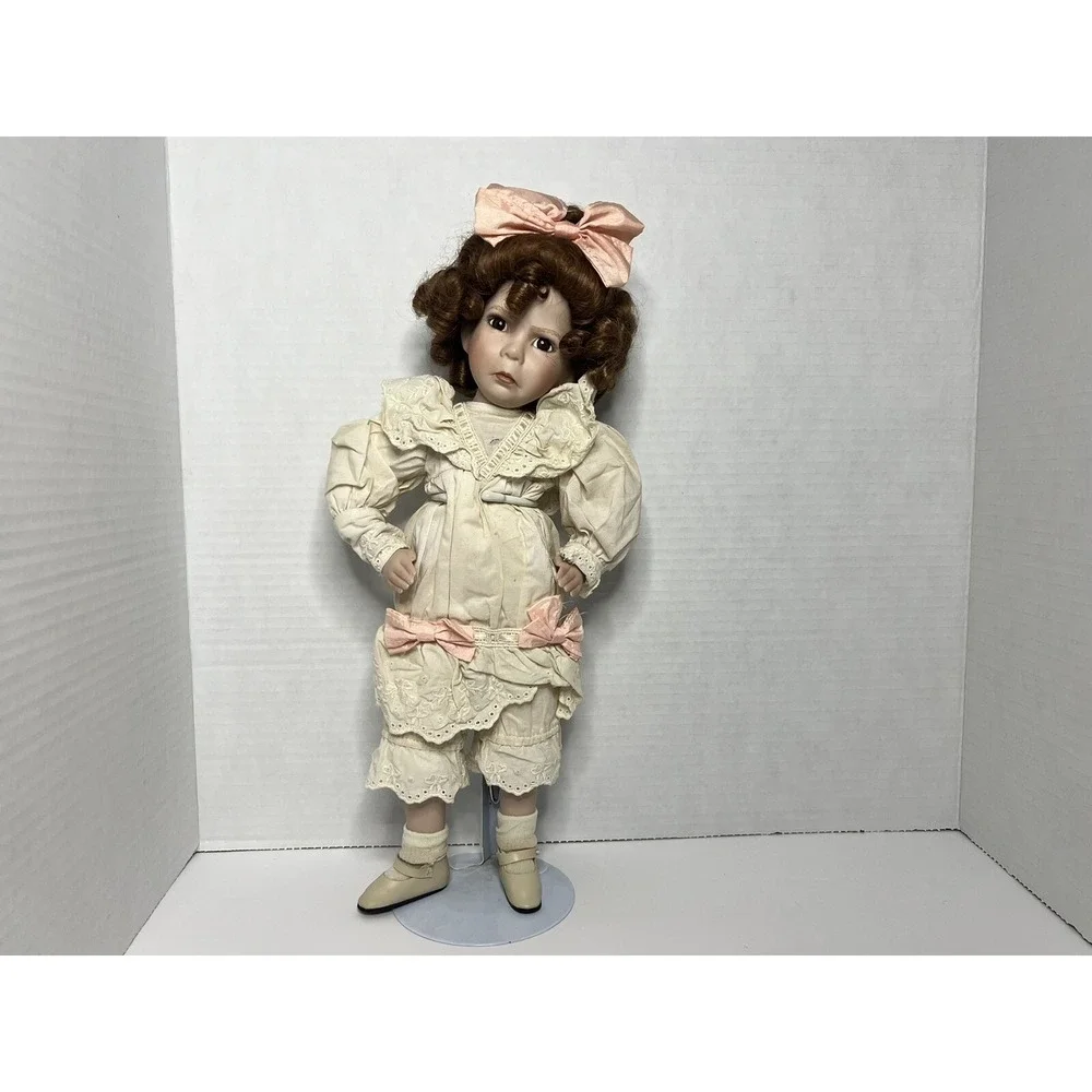Vintage Dianna Effner Little Girl With A Curl Porcelain Doll grannycore gift